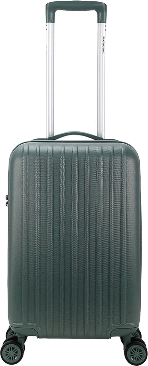 Decent Handbagage Koffer / Trolley / Reiskoffer - 55 Cm - 38 Liter - ABS - Tranporto - Groen 18 Decent Handbagage Koffer / Trolley / Reiskoffer - 55 Cm - 38 Liter - ABS - Tranporto - Groen - Afbeelding 16