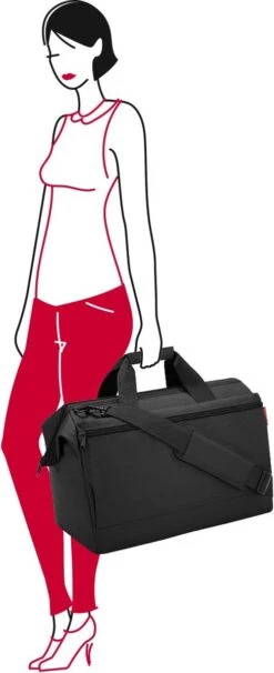 Reisenthel Allrounder L Pocket Reistas - 32L - Zwart -Reis Opberg Artikelen 489x1200 3