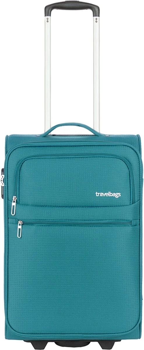 Travelbags Handbagage Zachte Koffer / Trolley / Reiskoffer - The Base - 55 Cm - Groen 3 Travelbags Handbagage Zachte Koffer / Trolley / Reiskoffer - The Base - 55 Cm - Groen