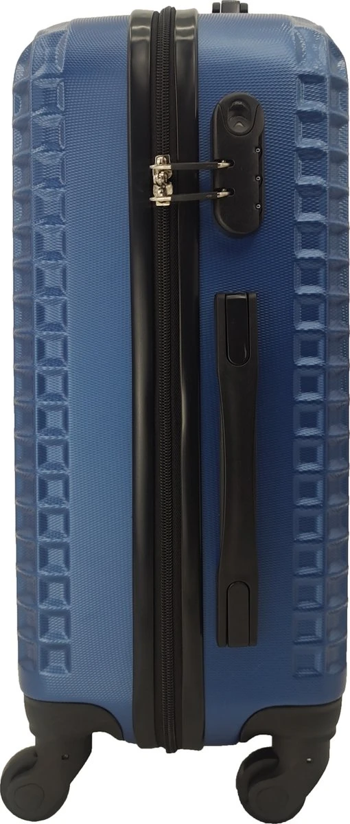 SB Travelbags Handbagage Koffer 51cm 4 Wielen Trolley - Blauw 4 SB Travelbags Handbagage Koffer 51cm 4 Wielen Trolley - Blauw - Afbeelding 2