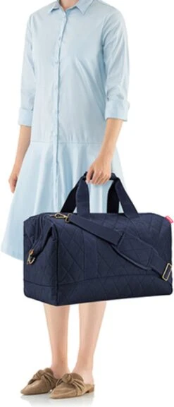 Reisenthel Allrounder L Reistas Sporttas - 30L - Rhombus Midnight Gold Blauw -Reis Opberg Artikelen 514x1200 4