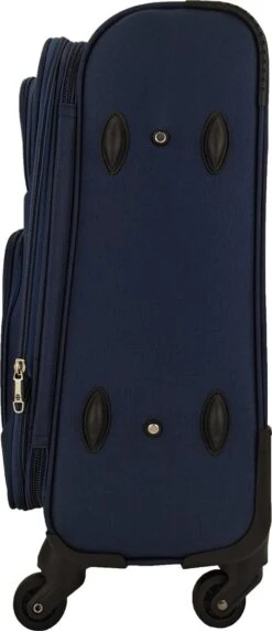 SB Travelbags Bagage Stoffen Koffer 75cm 4 Wielen Trolley - Blauw -Reis Opberg Artikelen 518x1200 3