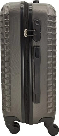 SB Travelbags Handbagage Koffer 55cm 4 Wielen Trolley - Donker Grijs -Reis Opberg Artikelen 525x1200 1