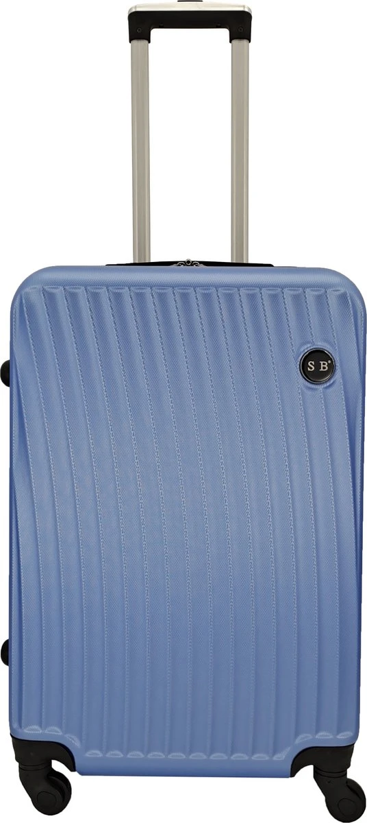 SB Travelbags Bagage Koffer 65cm 4 Wielen Trolley - Blauw 3 SB Travelbags Bagage Koffer 65cm 4 Wielen Trolley - Blauw