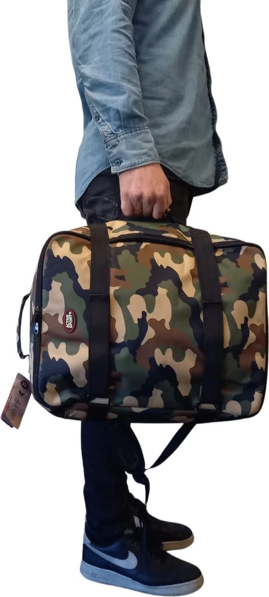 Handbagage Rugzak 31 Liter Backpack - Alle Vliegtuigmaatschappijen! - 45x35x20cm - Rugzak - Lichtgewicht - Camo 9 Handbagage Rugzak 31 Liter Backpack - Alle Vliegtuigmaatschappijen! - 45x35x20cm - Rugzak - Lichtgewicht - Camo - Afbeelding 7
