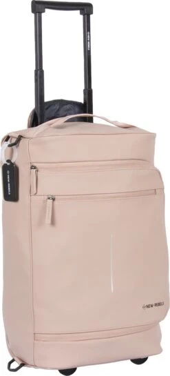 New Rebels® Harper Reistas / Weekendtas Geschikt Voor Handbagage - Waterafstotend Polyutheraan - Trolley Met Wielen En Reflectiedetails - Oud Roze - 29L 24 New Rebels® Harper Reistas / Weekendtas Geschikt Voor Handbagage - Waterafstotend Polyutheraan - Trolley Met Wielen En Reflectiedetails - Oud Roze - 29L -Reis Opberg Artikelen 544x1200