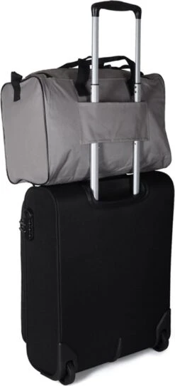 Handbagage Ryanair 40x20x25 - Met Smart Sleeve Voor Op Een Koffer - Steel Grey -Reis Opberg Artikelen 547x1200 3