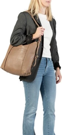 Burkely Just Jolie Dames Rugtas Hobo - Taupe -Reis Opberg Artikelen 554x1200 3