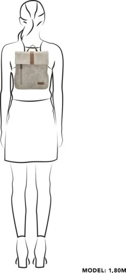 Beagles Brunete Rugzak - Lichtgrijs -Reis Opberg Artikelen 556x1200 13