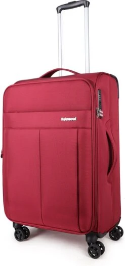Decent D-Upright Medium Koffer - 66 Cm Expandable - TSA Slot - Bordeaux Rood -Reis Opberg Artikelen 568x1200 4