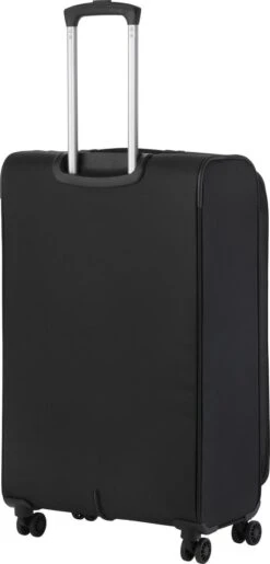 Travelz Softspinner TSA Reiskoffer 77cm - Zachte Reiskoffer Met Expander 104 + 16 Ltr - Zwart -Reis Opberg Artikelen 575x1200