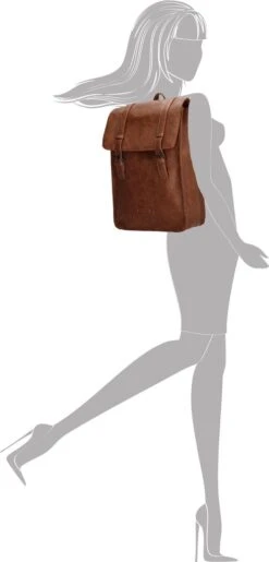 Enrico Benetti Caen 66593 Rugzak Met 14" Laptopvak - Cognac -Reis Opberg Artikelen 575x1200 6