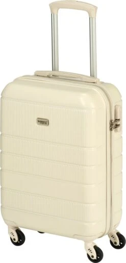 Princess Traveller Florence - Handbagagekoffer Met Strap - Crème - S - 55cm -Reis Opberg Artikelen 576x1200
