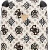 Guess House Party 18 In 4 Wheeler Dames Reiskoffer - Cream Multi Logo -Reis Opberg Artikelen 576x1200 4