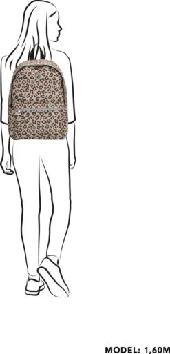 Beagles Originals Limited Edition Rugzak - 14 Inch Laptopvak - Panter/Grijs -Reis Opberg Artikelen 578x1200 12