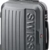 Swiss - Lausanne - Handbagage Koffer - 4 Wielen - TSA-Cijferslot - Grijs -Reis Opberg Artikelen 582x1200 4