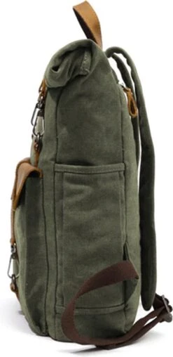 MORGNTAU - Ukiyo - Rugzak - Backpack - Groen - Canvas - Leer 10 MORGNTAU - Ukiyo - Rugzak - Backpack - Groen - Canvas - Leer -Reis Opberg Artikelen 583x1200 11
