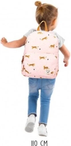 Kidzroom Hug Me - Rugzak - 2 T/m 6 Jaar - Roze - Luipaard -Reis Opberg Artikelen 583x1200 12