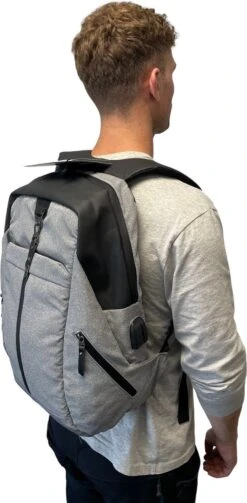Backpack USB Laptoprugzak - 15,6 Inch - Waterdichte Ritsen - Rugtas - Anti Diefstal - Design 2023 -Reis Opberg Artikelen 589x1200 6