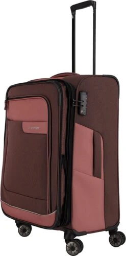 Travelite Zachte Koffer / Trolley / Reiskoffer - Viia - 67 Cm (medium) - Roze -Reis Opberg Artikelen 592x1200 6