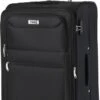 Travelz Softspinner TSA Reiskoffer 77cm - Zachte Reiskoffer Met Expander 104 + 16 Ltr - Zwart -Reis Opberg Artikelen 594x1200
