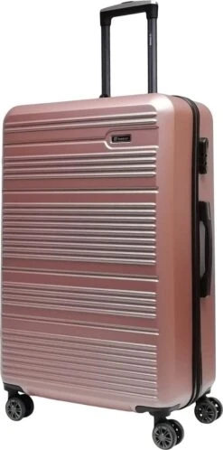 Benzi Lugo Grote Koffer - 75 Cm - Rosé Goud -Reis Opberg Artikelen 595x1200 5