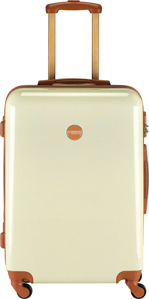 Princess Traveller Trendy Dots - Reiskoffer - Crème - M - 66cm 3 Princess Traveller Trendy Dots - Reiskoffer - Crème - M - 66cm