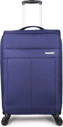 Decent D-Upright Medium Koffer - 66 Cm Expandable - TSA Slot - Donkerblauw