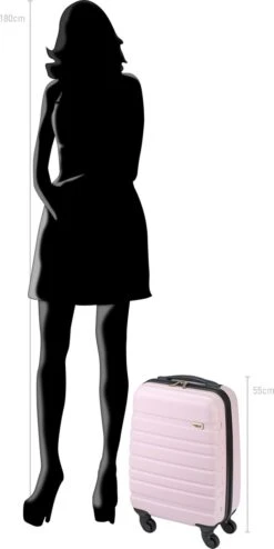 Princess Traveller Singapore Handbagage Koffer 55 Cm - Lilac -Reis Opberg Artikelen 600x1200 7