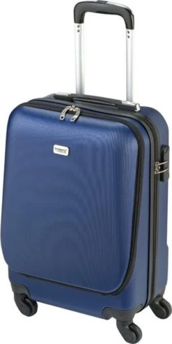 Princess Traveller Sydney - Handbagagekoffer - Laptop Vak - Blauw - S - 55cm -Reis Opberg Artikelen 602x1200