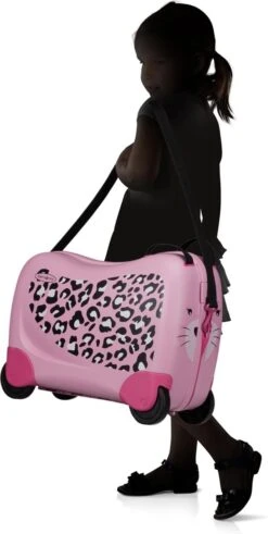 Samsonite - Dream Rider Kinderkoffer Leopard L.4 Wielen (handbagage) -Reis Opberg Artikelen 604x1200