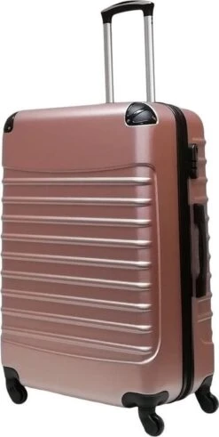 Castillo Quadrant 2 Delige ABS Kofferset (XL + S) - Rosé Gold -Reis Opberg Artikelen 604x1200 3