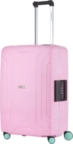 CarryOn Steward TSA Reiskoffer - 65cm Trolley Met Kliksloten - Dubbele Wielen - Roze -Reis Opberg Artikelen 614x1200 4
