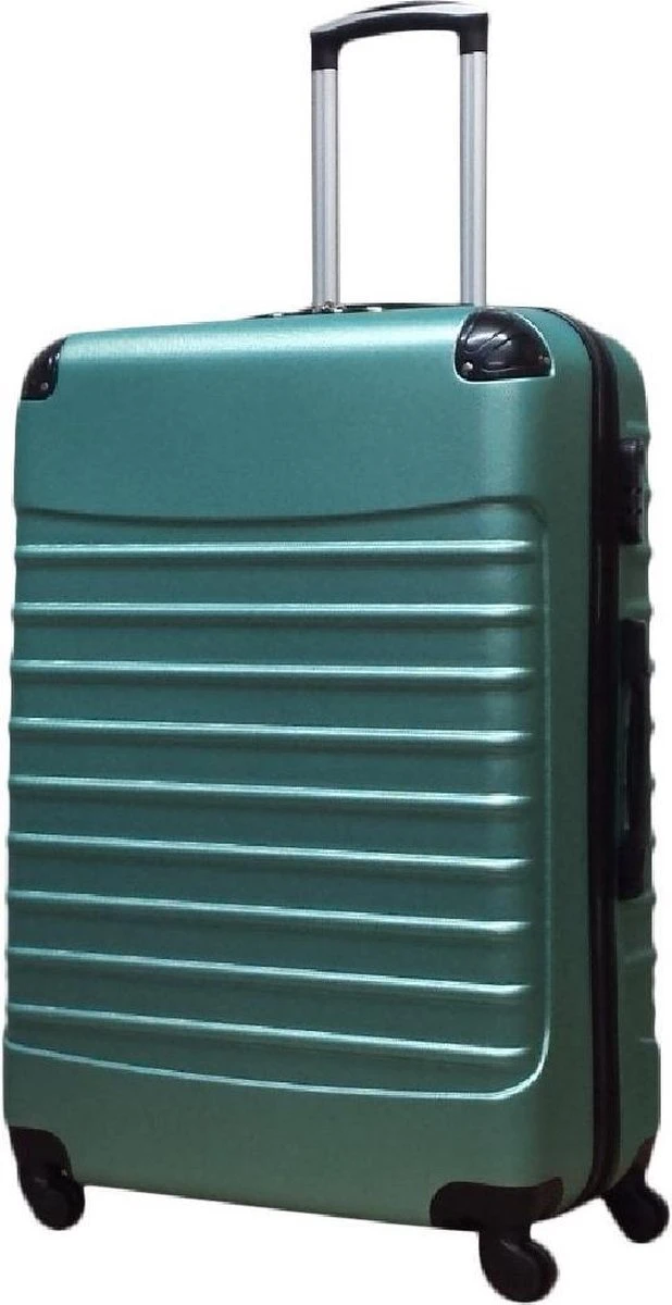 Castillo Quadrant 2 Delige ABS Kofferset (XL + S) - Lichtgroen 5 Castillo Quadrant 2 Delige ABS Kofferset (XL + S) - Lichtgroen - Afbeelding 3