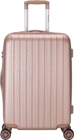 Decent Tranporto-One Reiskoffer 66 Cm - Zalmroze -Reis Opberg Artikelen 633x1200 2