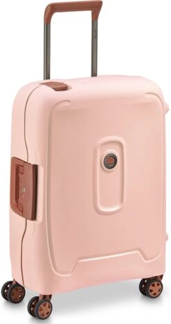 Delsey Moncey 4 Wheel Slim Cabin Trolley 55 Pink -Reis Opberg Artikelen 635x1200