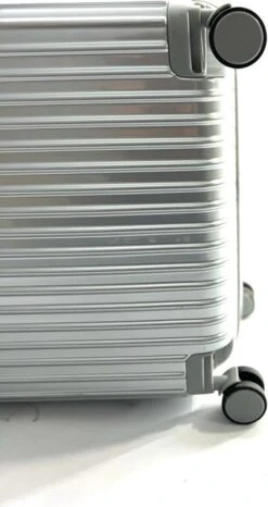 AATravel S Reiskoffer - Trolley ABS - Handbagage - Met Dubbele Wielen - 53 Cm - 37 Liter - Zilver -Reis Opberg Artikelen 636x1200