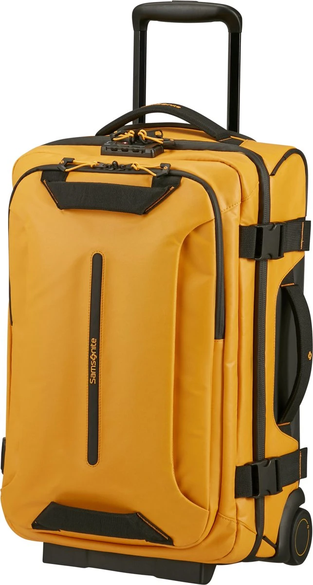 Samsonite Reistas Met Wielenr - Ecodiver Duffle/Wh 55/20 L 35Cm (Handbagage) Yellow 3 Samsonite Reistas Met Wielenr - Ecodiver Duffle/Wh 55/20 L 35Cm (Handbagage) Yellow