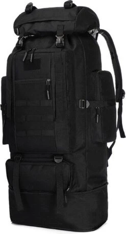 IBright XXL Tactical Backpack 100 Liter - Tactische Rugzak -Militaire Rugzak - Waterdicht - Zwart -Reis Opberg Artikelen 646x1200 9