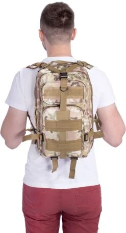 Springos Rugzak | Backpack | Wandelrugzak | Tactical Backpack | 35 Liter | Camouflage | Groen/Camel/Beige 26 Springos Rugzak | Backpack | Wandelrugzak | Tactical Backpack | 35 Liter | Camouflage | Groen/Camel/Beige -Reis Opberg Artikelen 647x1200 15