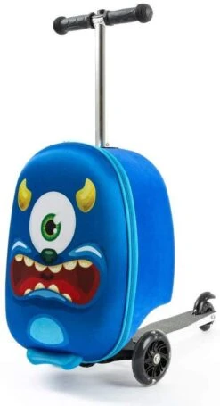 Jongens Koffer Hand Bagage Koffer En Step In 1 - Blauw - 21 Liter - 40x20x25 Cm Incl. Nekkussen Vliegtuig -Reis Opberg Artikelen 652x1200 2