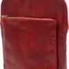 Bestleder – RZ30017 – Rood - Echt Leren - 2 In 1 - Schoudertas – Rugzak - Stevig - Hoge Kwaliteit Italiaans Leer- Rood -Reis Opberg Artikelen 658x1200 3