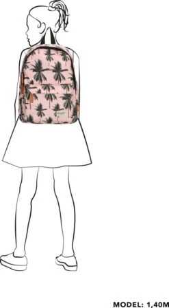 Beagles Originals Cool Originals - Rugzak - Palm Roze -Reis Opberg Artikelen 662x1200 10