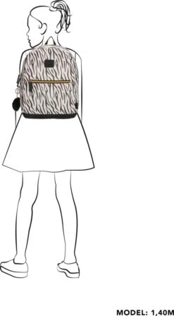 Beagles Originals Cool Originals Rugzak 13,3 Inch (29,4x16,6 Cm.) - Tijger Wit -Reis Opberg Artikelen 662x1200 11