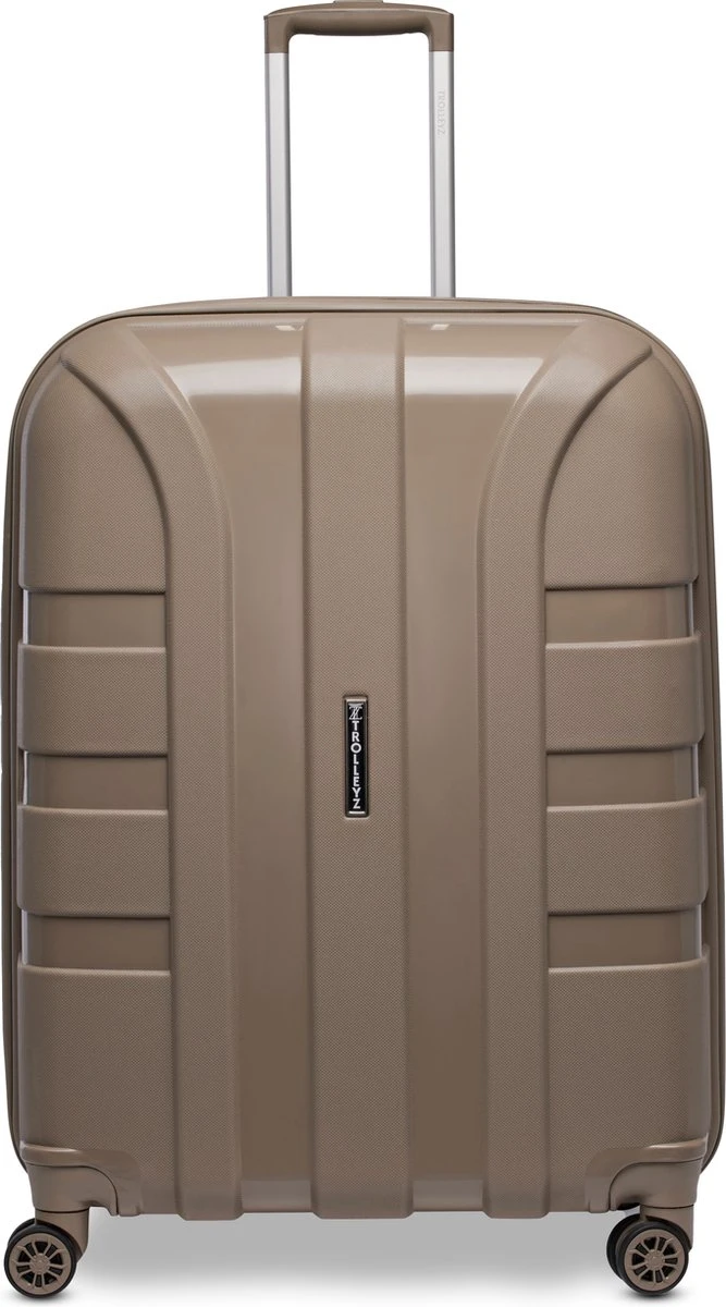 ©TROLLEYZ - Paris No.5 - Reiskoffer - 69cm Met TSA Slot - Dubbele Wielen - 360° Spinners - 100% Polypropyleen - Reiskoffer In Pearl Sand 3 ©TROLLEYZ - Paris No.5 - Reiskoffer - 69cm Met TSA Slot - Dubbele Wielen - 360° Spinners - 100% Polypropyleen - Reiskoffer In Pearl Sand
