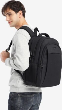 Kono Rugzak - Schooltas - 15,6 Inch Laptop Rugtas - Dames/Heren - 28L - Waterafstotend - Zwart -Reis Opberg Artikelen 674x1200 2
