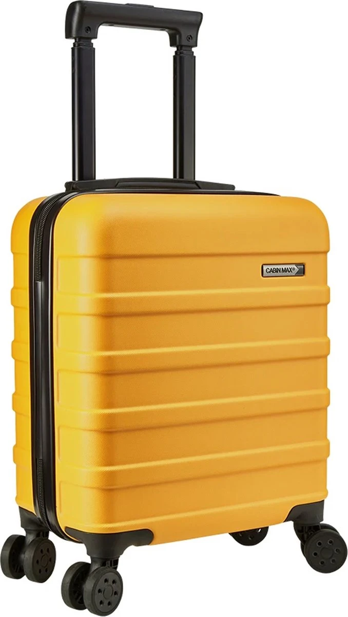 CabinMax Handbagage Koffer - Trolley 30L - Harde Reiskoffer - 45x36x20cm - Lichtgewicht - Groot Capaciteit - Geel 3 CabinMax Handbagage Koffer - Trolley 30L - Harde Reiskoffer - 45x36x20cm - Lichtgewicht - Groot Capaciteit - Geel