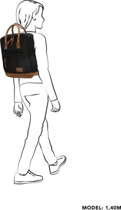 Enrico Benetti Santiago 46178 Rugtas Met Tabletvak - Zwart -Reis Opberg Artikelen 694x1200 12