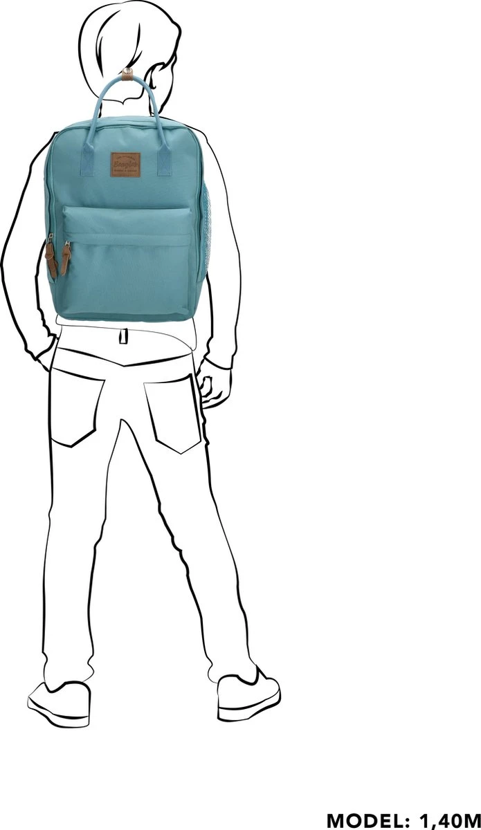 Beagles Torrent - Rugzak Met Laptopvak 14" - Steel Blue 6 Beagles Torrent - Rugzak Met Laptopvak 14" - Steel Blue - Afbeelding 4