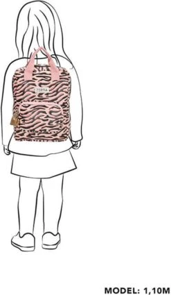 Zebra Trends Rugzak (S) - Zebra Stripes Pink -Reis Opberg Artikelen 697x1200 2
